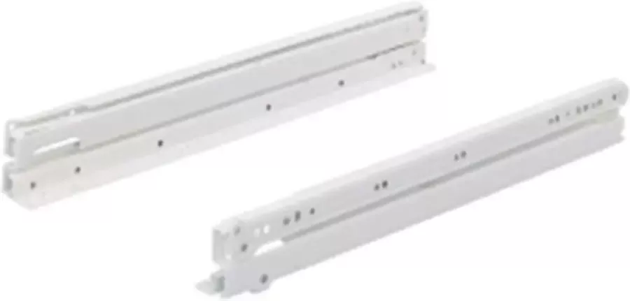 Hettich ladegeleider fr6142 550mm 50kg wit 41645 per paar ( a 1 pr )
