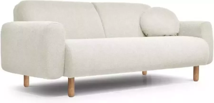 hexagon Frankrijk 3 -Seater Fixed Sofa Ivory White 194 x 93 x 76cms Island