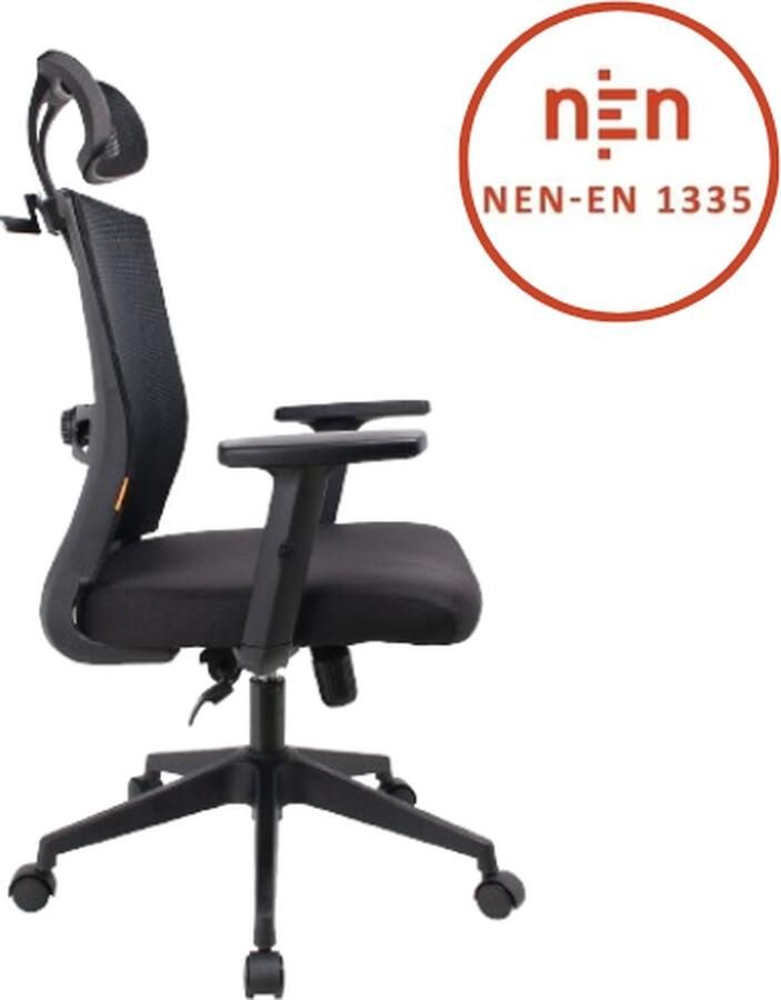 Hofmann Ergonomische Bureaustoel Met Hoofdsteun – Verstelbare Kantoorstoel Bureaustoelen voor Volwassenen – Game Gaming Stoel Met Kantelfunctie rugleuning verstelbare lendensteun verstelbare armleuningen & zithoogte Pro+