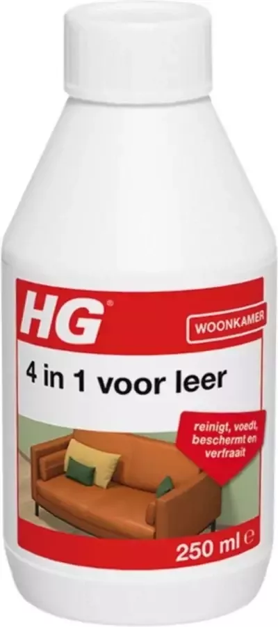 HG 4 in 1 voor leer 250ml beschermt voedt en reinigt