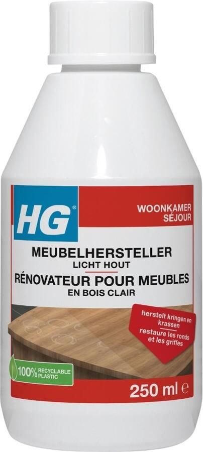 HG 1 x Meubelhersteller Licht Hout 250 ml Meubelhersteller Houtverzorging Krassen Verwijderen Vlekken Verwijderen Meubels Opknappen