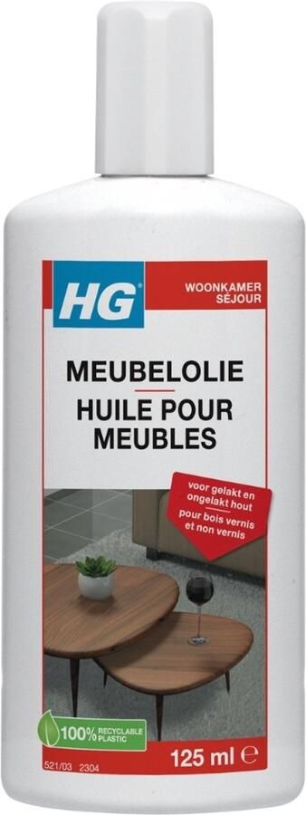 HG 1 x Meubelolie Eiken 140 ml Meubel Olie Eiken Meubels Hout Onderhoud Meubels Verfraaien Hout Beschermen