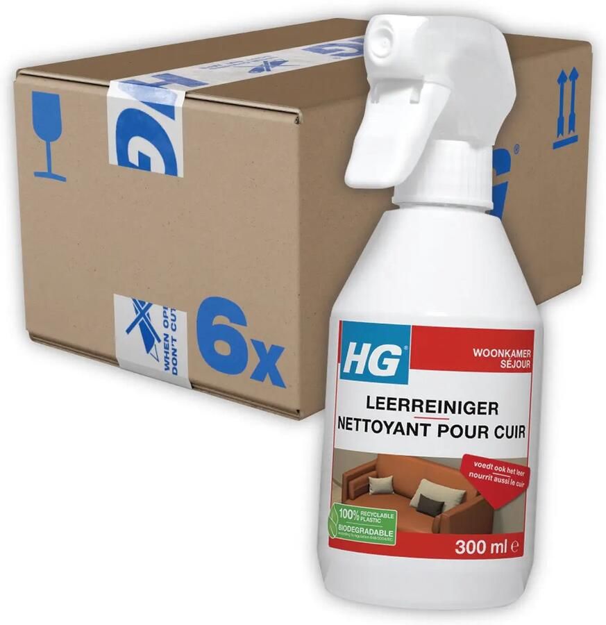 HG Leerreiniger 6 x 300 ml Voordeelverpakking - Foto 2