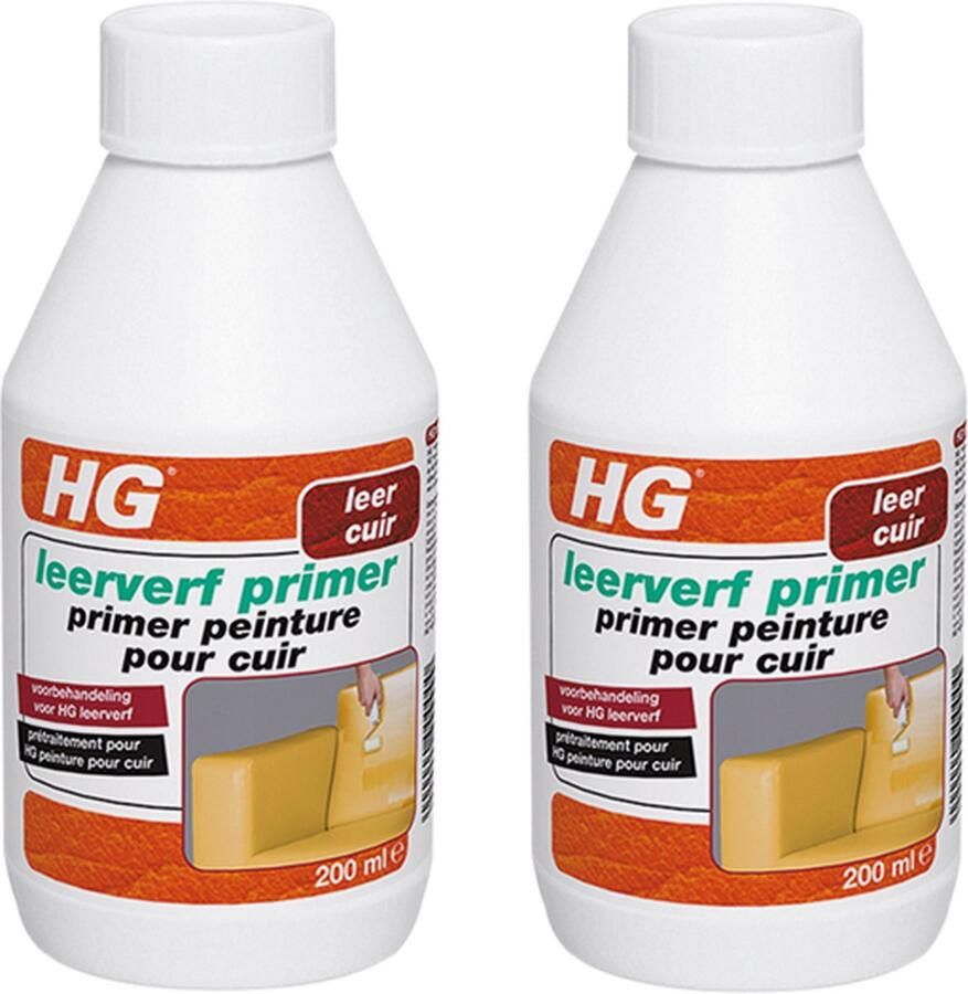HG leerverf primer Speciale primer voor de leerverf collectie Onderhoud leer 2 Stuks !