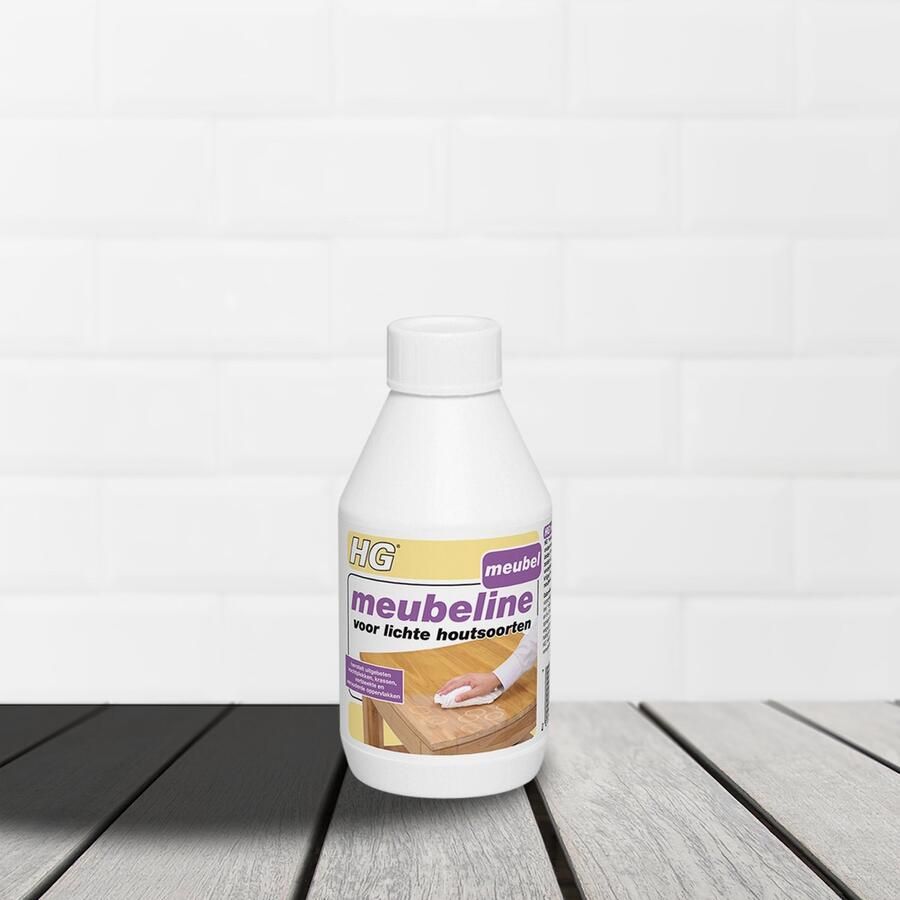 HG meubelhersteller licht hout 250ml herstelt de natuurlijke kleur verwijdert vlekken kringen en krassen
