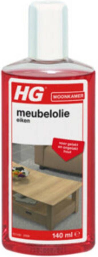 HG meubelolie eiken 125ml voor gelakt en ongelakt hout voor eiken mahonie en kersen