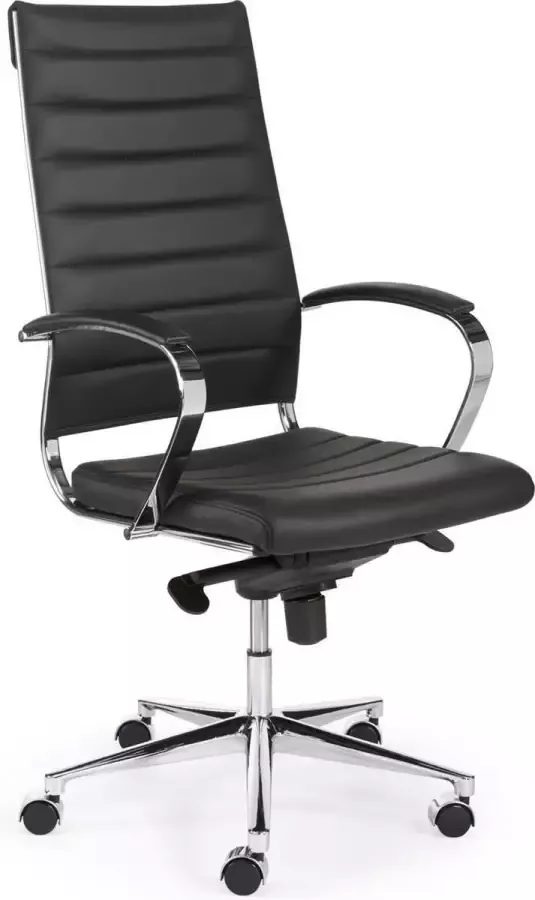 HHV Design Bureaustoel Hoog De Luxe Puglia zwart