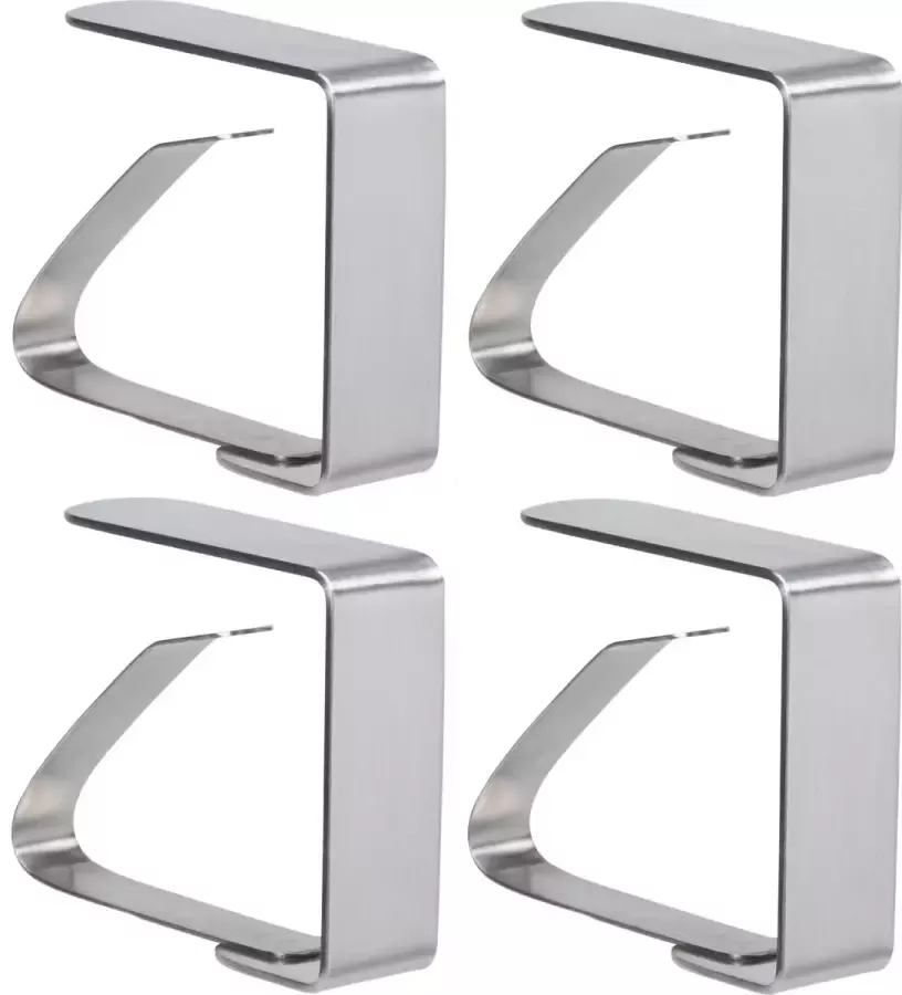 Hi keuken artikelen setje van 12x RVS tafelkleden vastzet klemmen 4 5 x 2 x Voor tafelkleed tafellaken tafelzeil