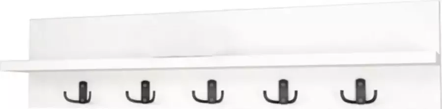 Bofigo Kapstok Wandkapstok Wandplank Pijnboom Modern Stijl Kapstok Natuurlijk Hout Wit Kleur - Foto 3