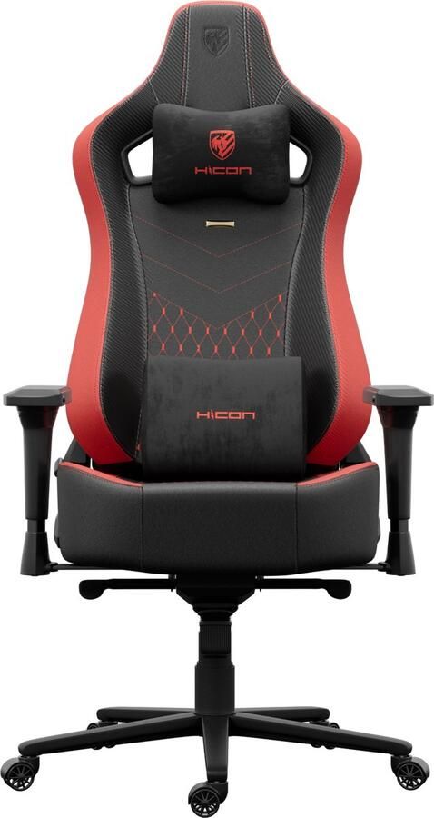 HICON Chairs Legend Serie Armonia Bureaustoel – Ergonomische Bureaustoel voor Volwassenen met Luxe Design voor Comfort en Ondersteuning Rood