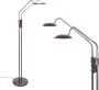 Highlight Verstelbare led staande leeslamp Empoli 2 lichts brons bruin glas metaal 180 cm hoog Ø 25 cm staande lamp vloerlamp dimfunctie modern design - Thumbnail 2