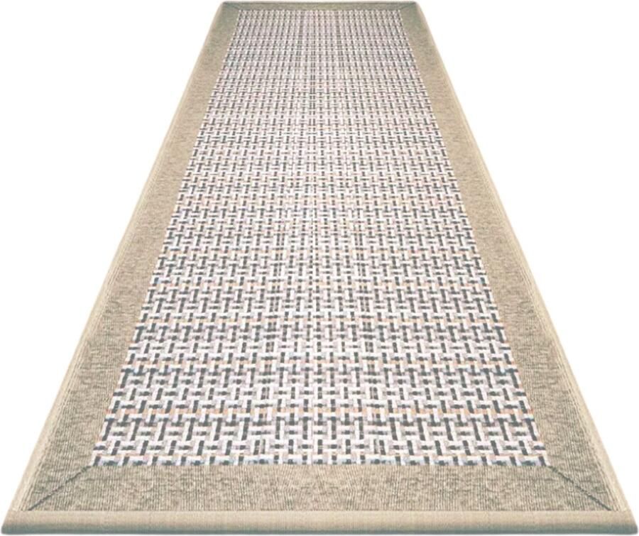 Hilvard Keukenloper Tapijt 150 x 50 cm Beige Zand Keukenmat Anti Slip Beschermend Stevig Wasbaar - Foto 2