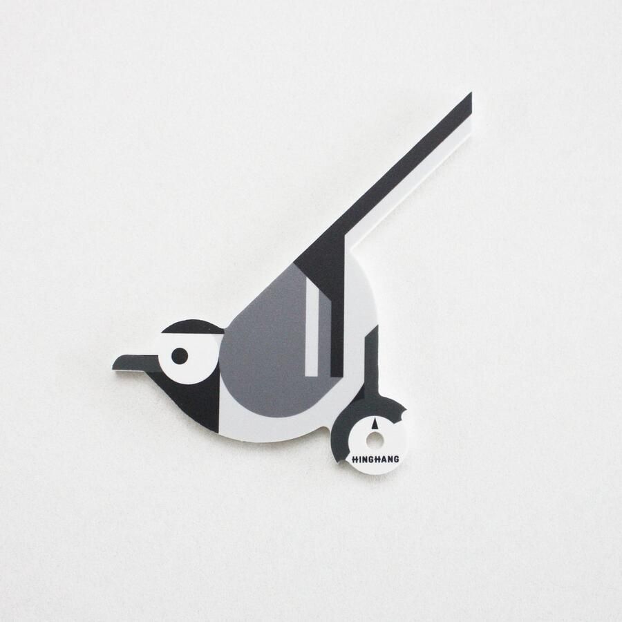 Hinghang Vogel Wandhaak Kapstok haken Kwikstaart