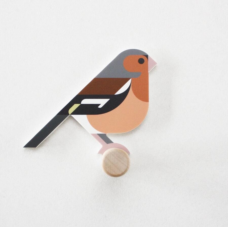 Hinghang Vogel Wandhaak Kapstok haken Vink