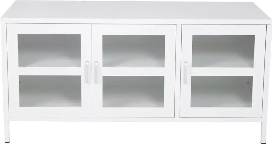 Hioshop Acero TV-meubel 2 deuren 2 laden wit. - Foto 1