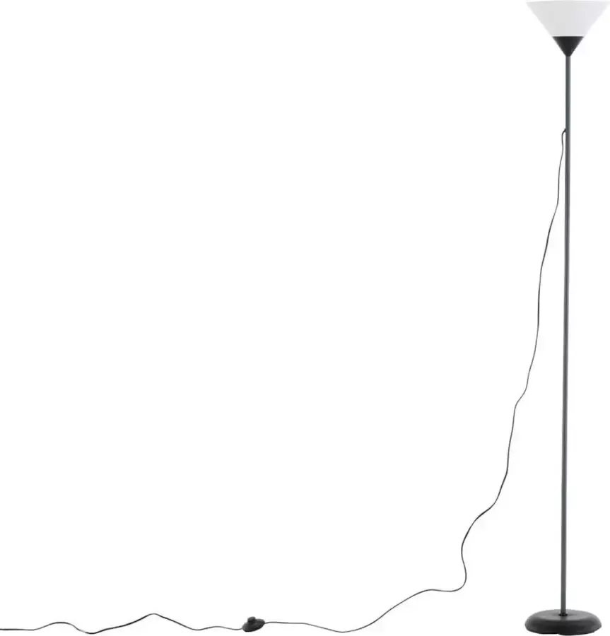 Hioshop Batang verlichting vloerlamp 25 4x25 4x178cm plastic grijs zwart wit