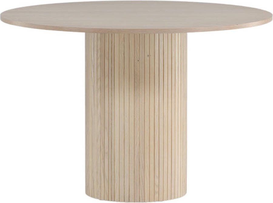 Hioshop Bianca eetkamertafel Ø110cm eik fineer. - Foto 1