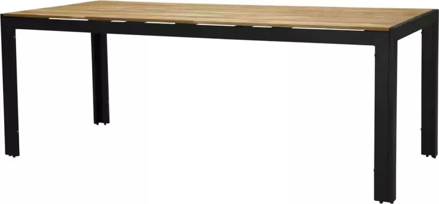 Nohr Tuintafel Catheryne Acaciahout 205 x 90cm Zwart