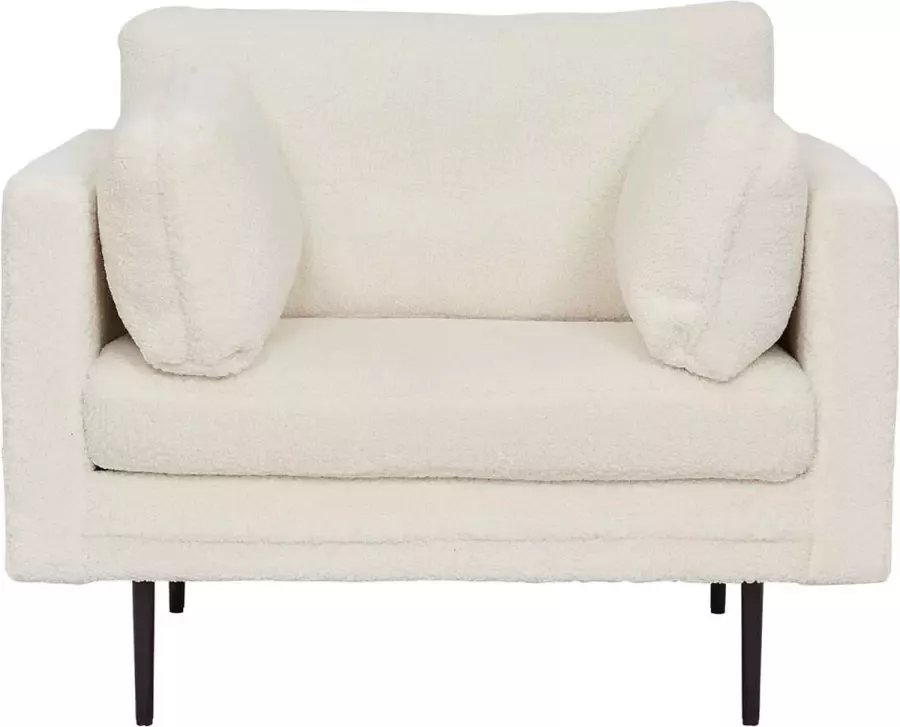 Hioshop Boom fauteuil teddy stof wit. - Foto 1