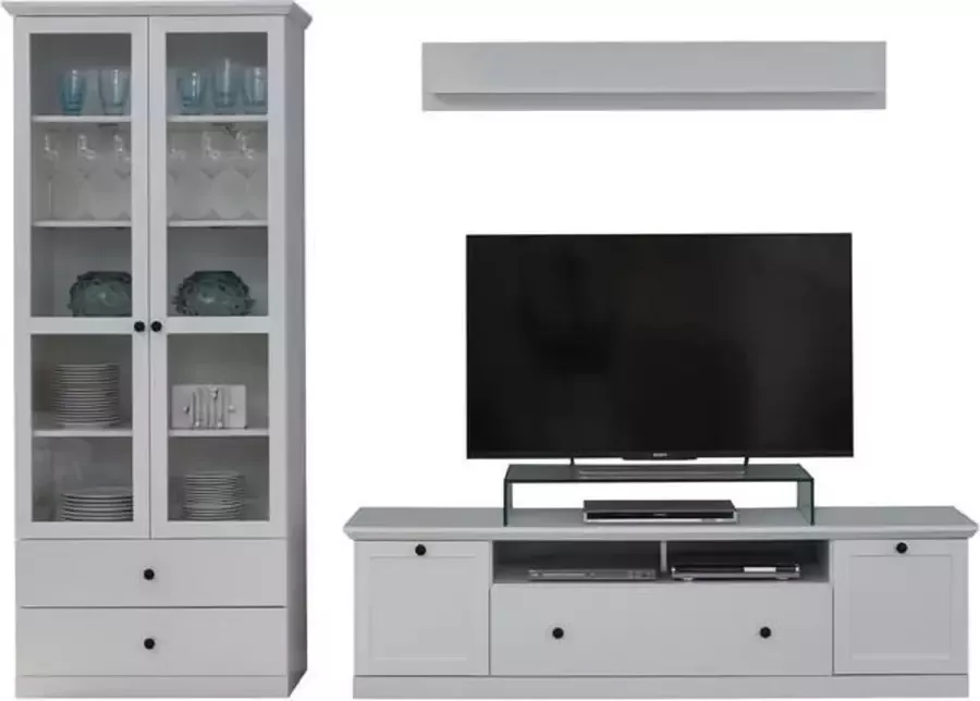 Hioshop Brax TV-meubel opstelling C wit.