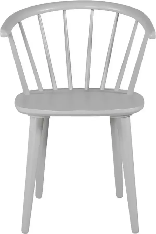Hioshop 2 x Bullerbyn eetkamerstoel hout lichtgrijs.