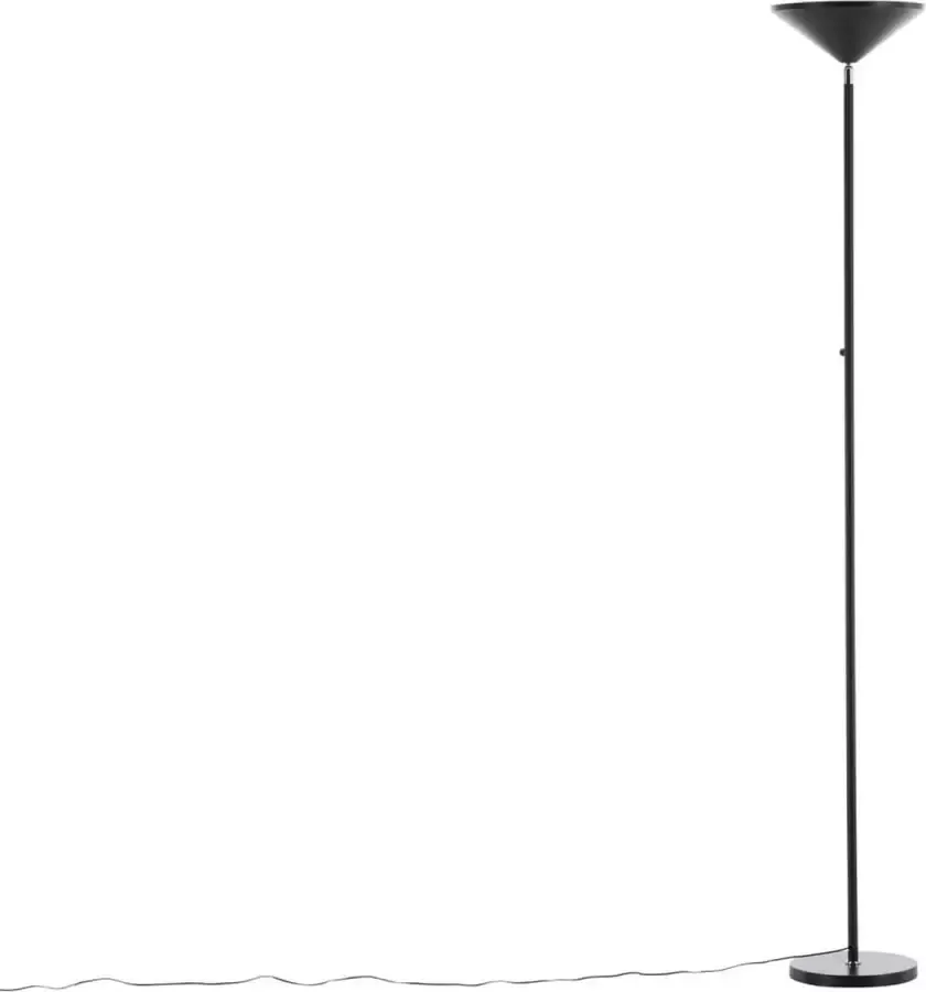 Hioshop Corong verlichting vloerlamp 28x28x180cm staal zwart. - Foto 1