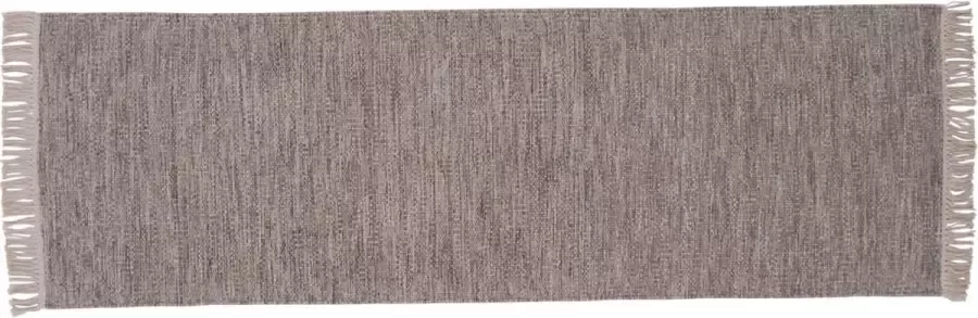 Hioshop Cyrus vloerkleed 250x80 cm wol beige. - Foto 1