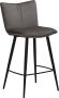 Hioshop JOIN Counter Stool Alu velvet w. black legs - Thumbnail 2