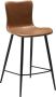 Hioshop MEDUSA Counter Stool Vintage light brown art. leather with black legs - Thumbnail 2