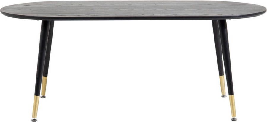 Hioshop Dipp salontafel 60x120 cm zwart. - Foto 1