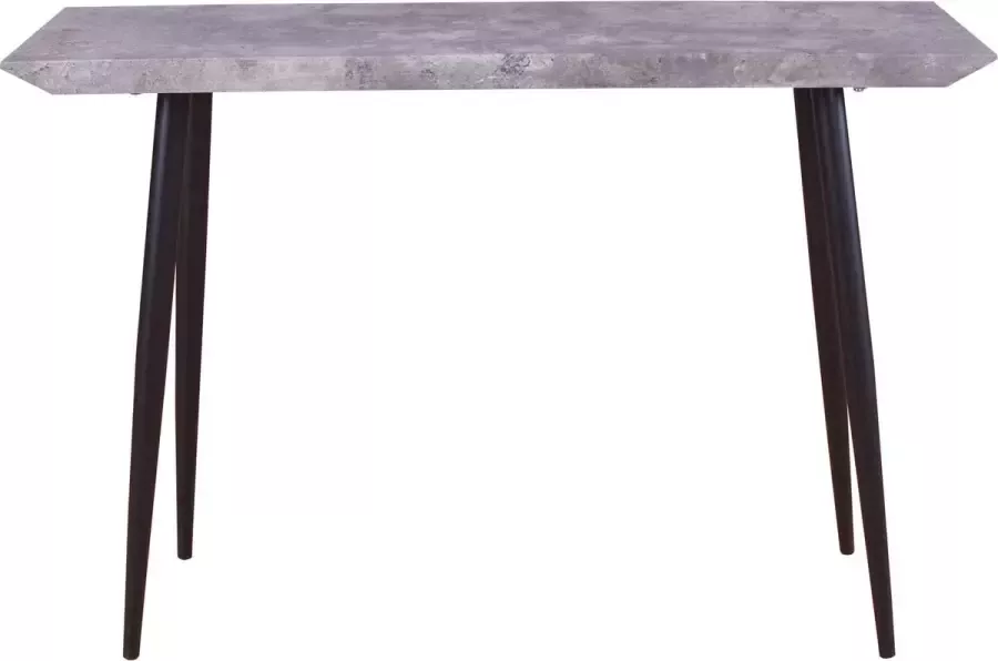 Hioshop Edge sidetable 30x110 cm beton decor zwart.