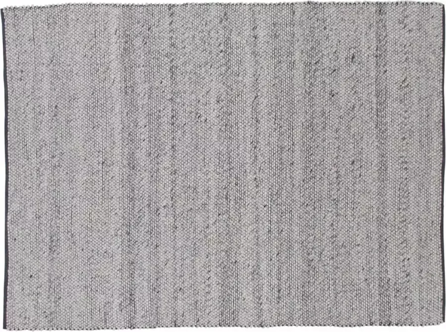 Hioshop Ganga vloerkleed 300x200 cm wol grijs