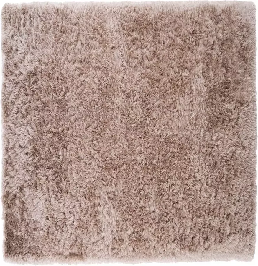 Hioshop Grace vloerkleed 300x300 cm polyester beige.