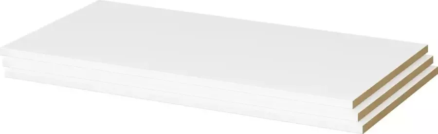 Hioshop Gry 3 extra planken wit geschikt voor kledingkast Gry. - Foto 1