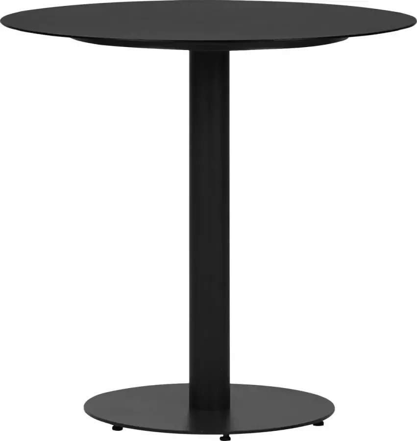 Hioshop Hector tuintafel Ø70 cm zwart.