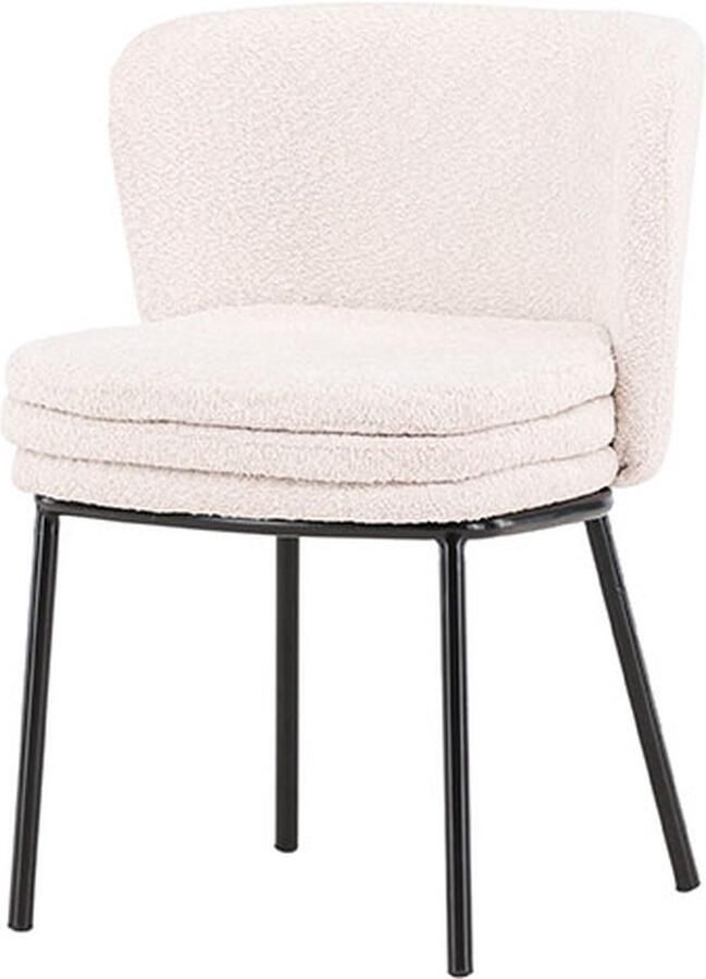 Nohr Eetkamerstoel Tamarcus Bouclé Wit