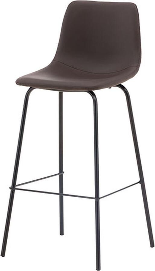 Nohr Barkruk Sherrika Lederlook Bruin (zithoogte 75cm)