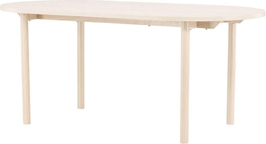 Hioshop Andy eetkamertafel ovaal 90x180 cm whitewash.