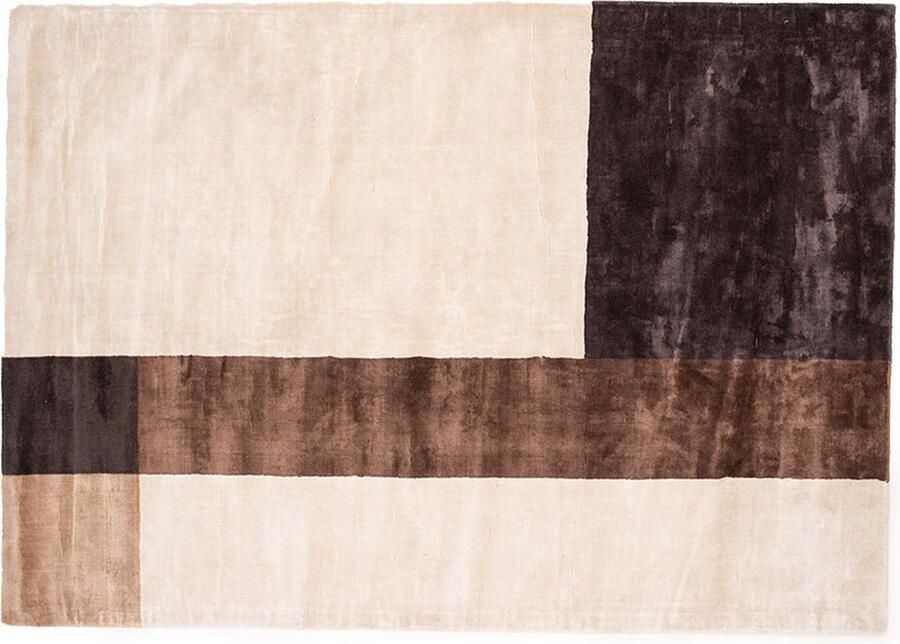 Hioshop Arvid vloerkleed 230x162cm bruin