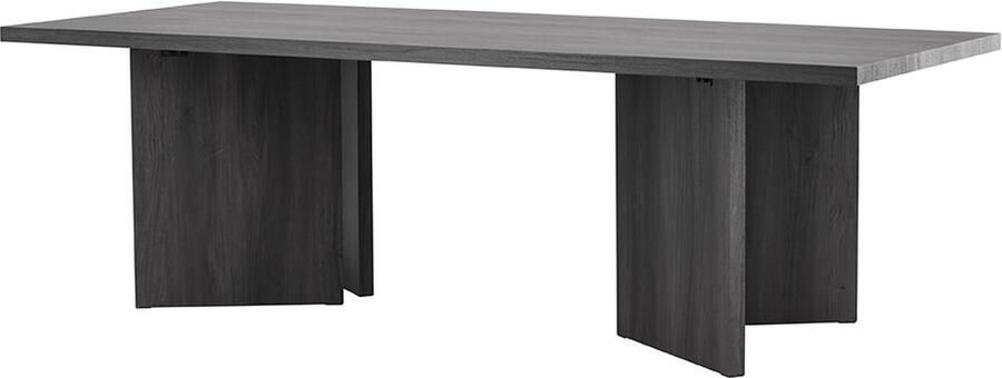 Hioshop Bassholmen eetkamertafel 100x240 cm zwart.