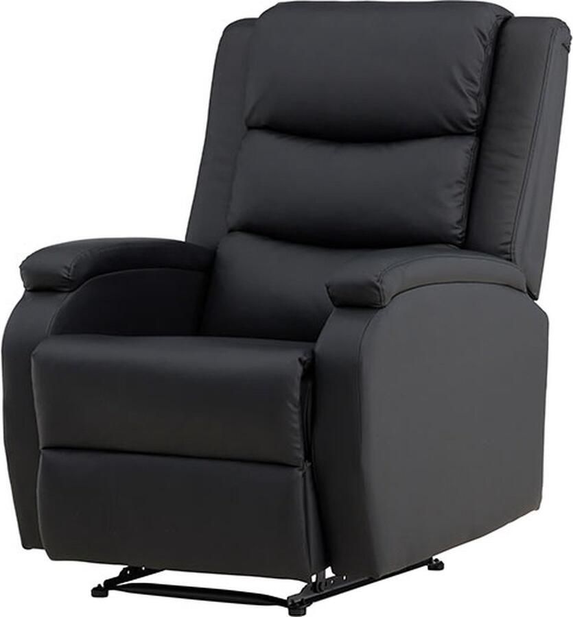 Nohr Verstelbare Fauteuil Latrista Lederlook Zwart