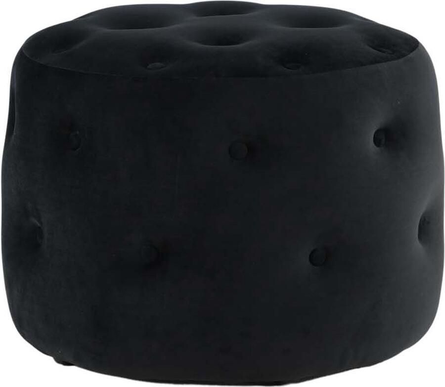 Venture Home Benjamin Hocker | Poef ⌀55 Zwart