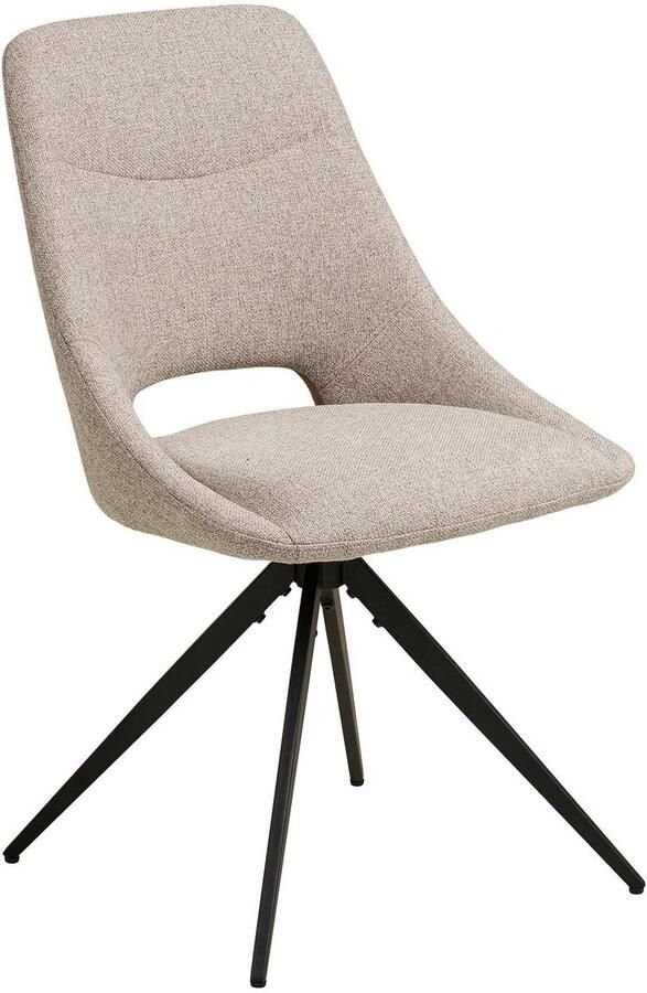 Hioshop Beta eetkamerstoel zandkleurig