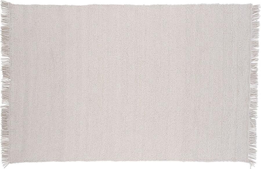 Hioshop Betina vloerkleed 230x160cm wit