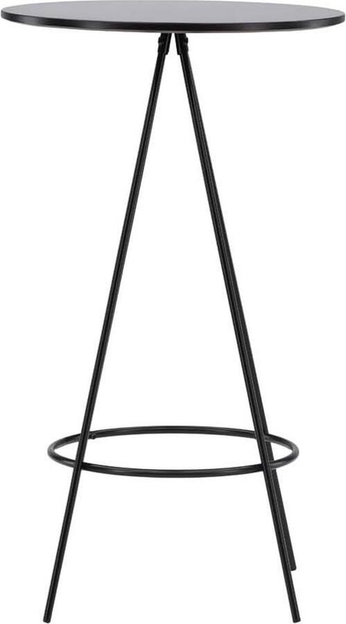 Nohr Ronde Bartafel Wykisha MDF 60cm Zwart