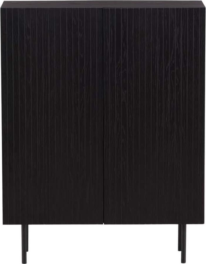 Hioshop Björkön dressoir 2 deuren zwart.