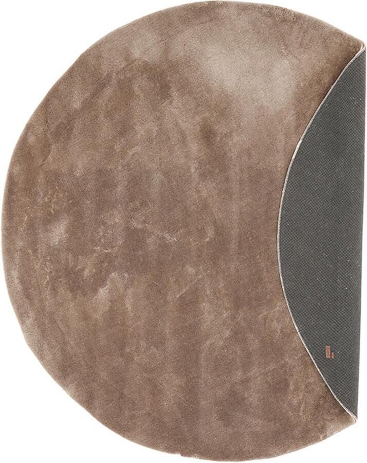 Hioshop Blanca vloerkleed Ø200 cm beige