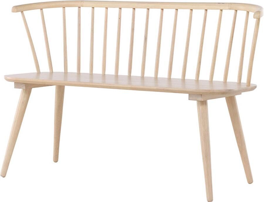 Nohr Eetkamerbank Araseli Rubberhout 120cm Bruin