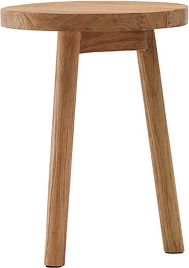 Hioshop Bolig eetkamerstoel kruk naturel.