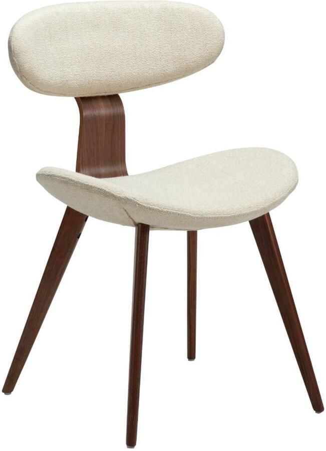 Hioshop Buckle eetkamerstoel bouclé offwhite